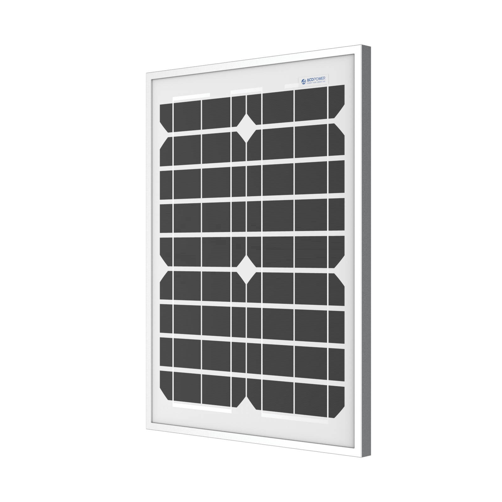 ACOPower 20 Watt Mono Solar Panel for 12 V Battery Charging, Off Grid AcoPower Solar Panels