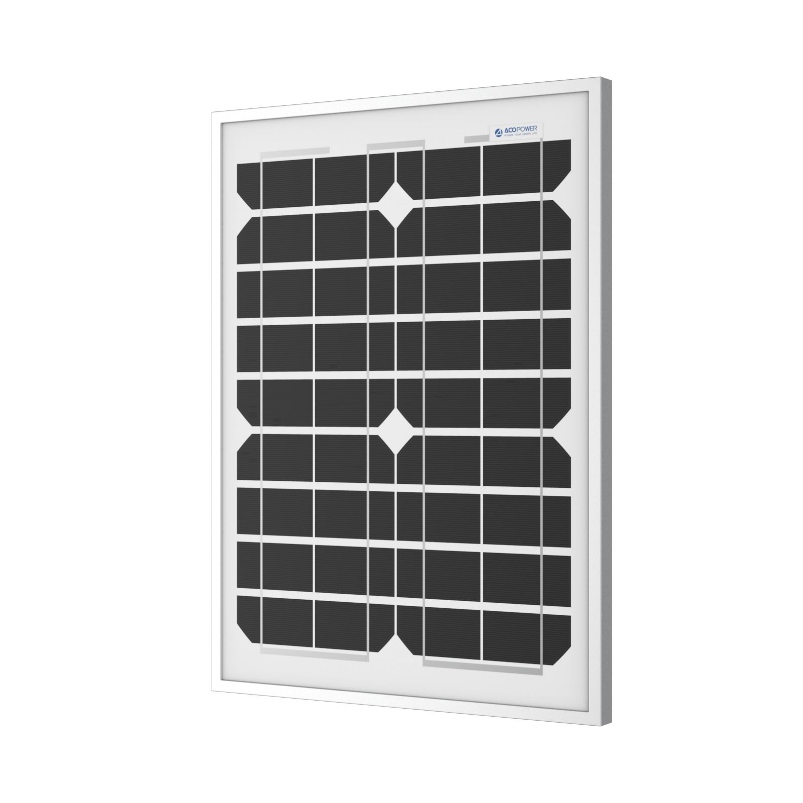 ACOPower 20 Watt Mono Solar Panel for 12 V Battery Charging, Off Grid AcoPower Solar Panels