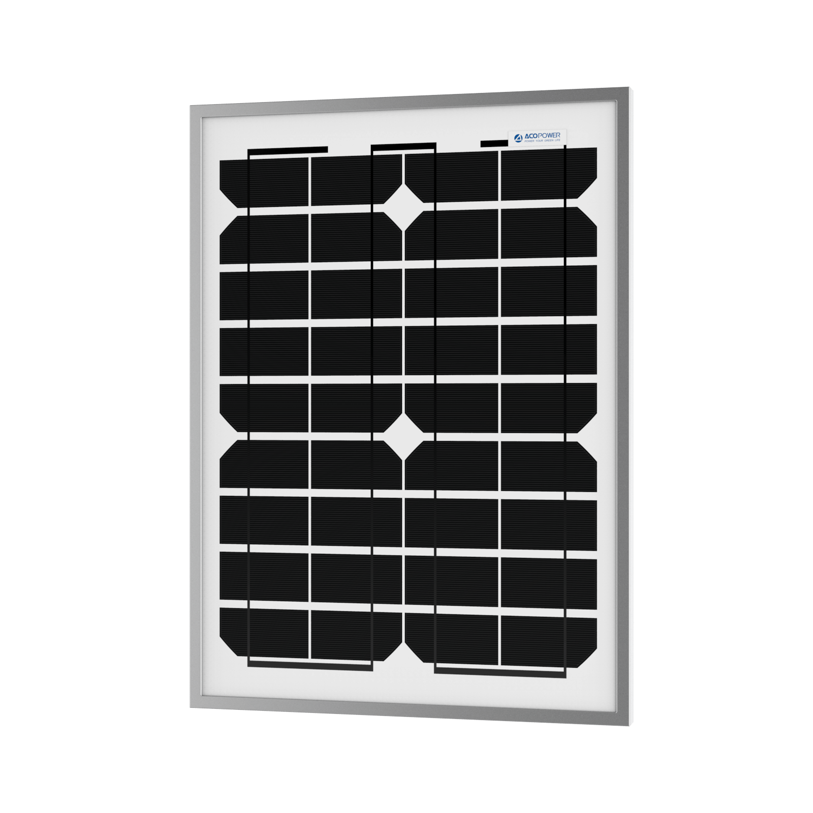 ACOPower 20 Watt Mono Solar Panel for 12 V Battery Charging, Off Grid AcoPower Solar Panels