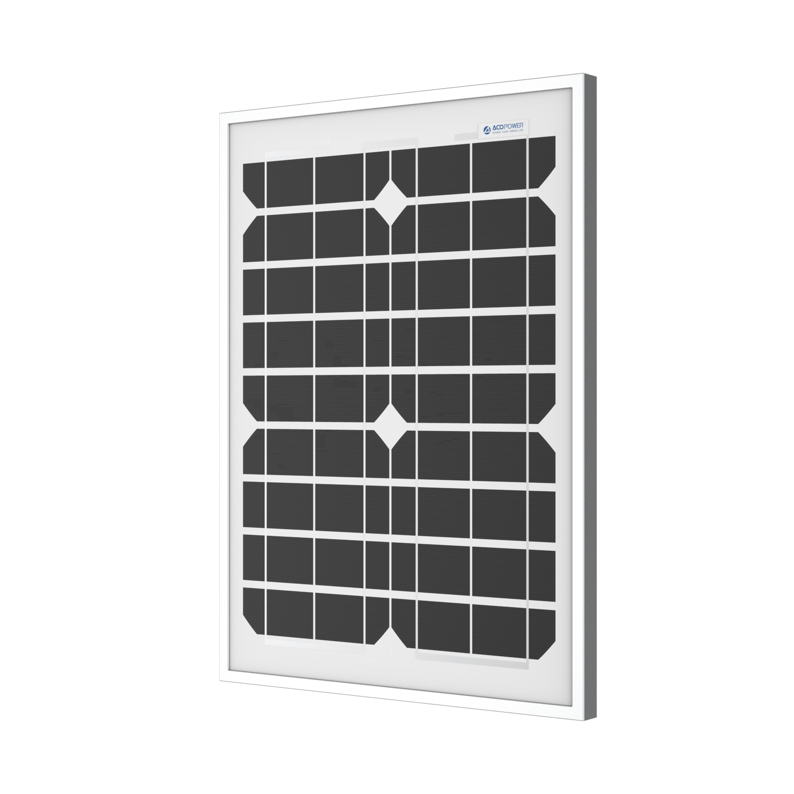 ACOPower 20 Watt Mono Solar Panel for 12 V Battery Charging, Off Grid AcoPower Solar Panels