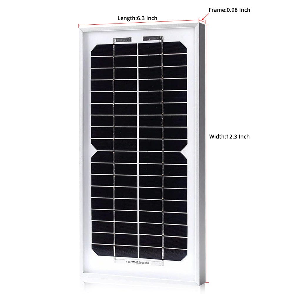 ACOPower 5 Watt Mono Solar Panel for 12V Battery Charging AcoPower Solar Panels