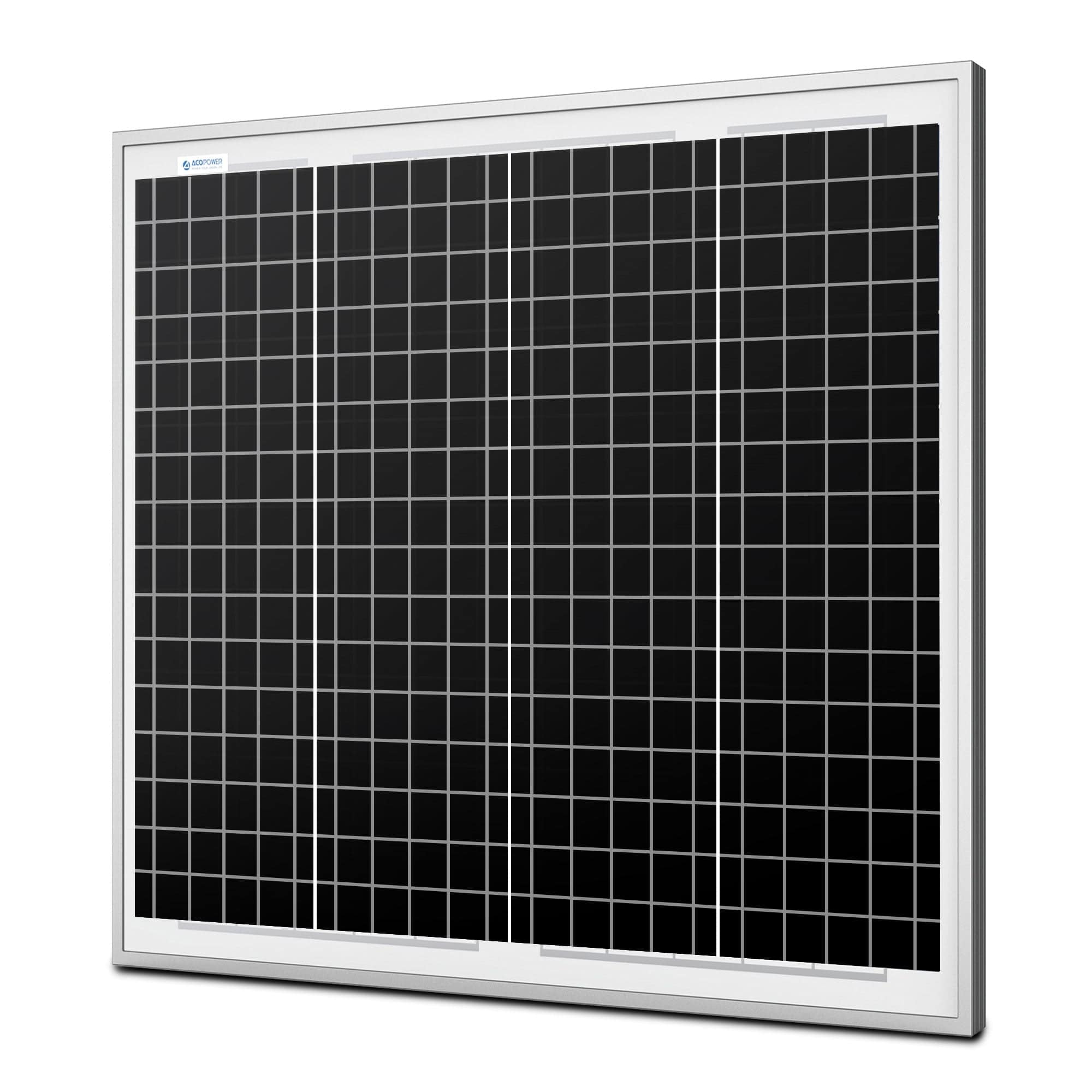 ACOPower 50W Mono Solar Panel for 12V Battery Charging AcoPower Solar Panels