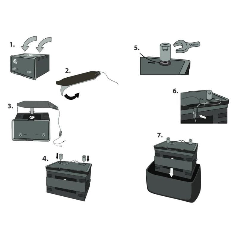 Battery Warmer | 1/2 Amp Draw | Universal Lithium Battery Heating System SunVoyage Accessories