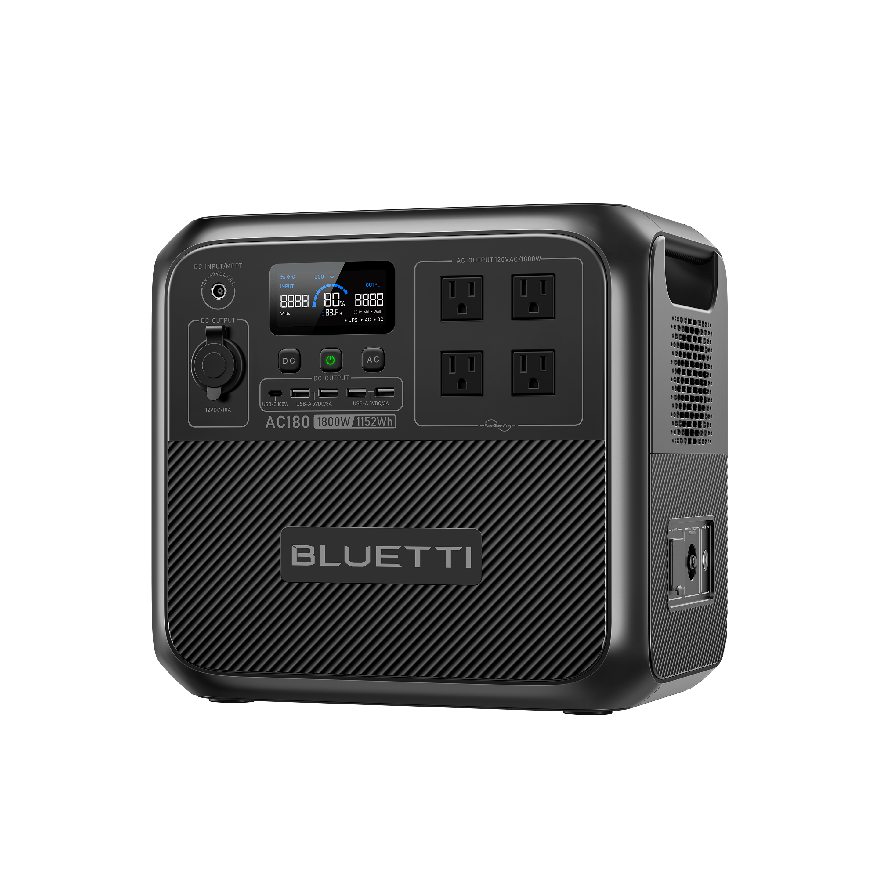 BLUETTI AC180 Solar Portable Power Station | 1,800W 1,152Wh BLUETTI-US