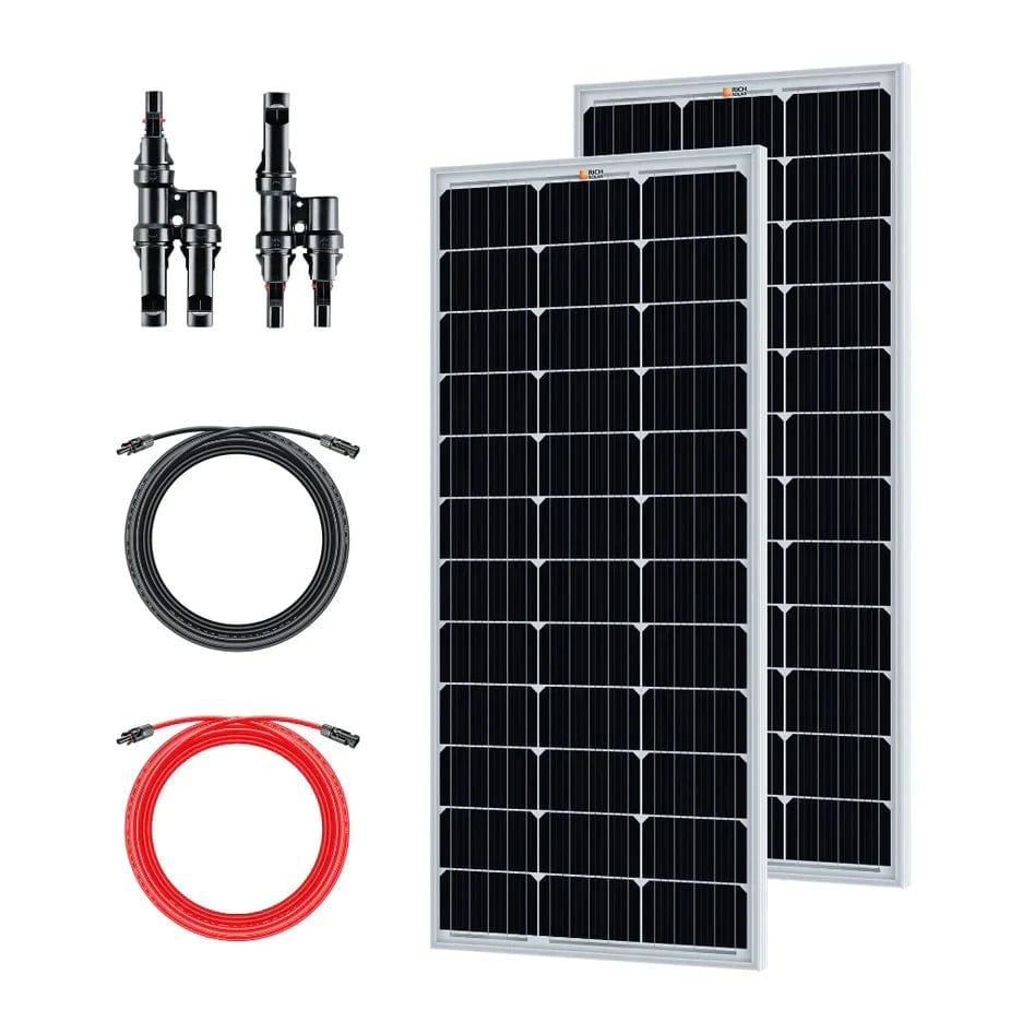 Bluetti AC200 Max 2,200W Solar Generator Kit | Choose 100W or 200W Mono Solar Panels | 2,048Wh Complete Solar Kit Bluetti AC200Max Kits AC200 Max