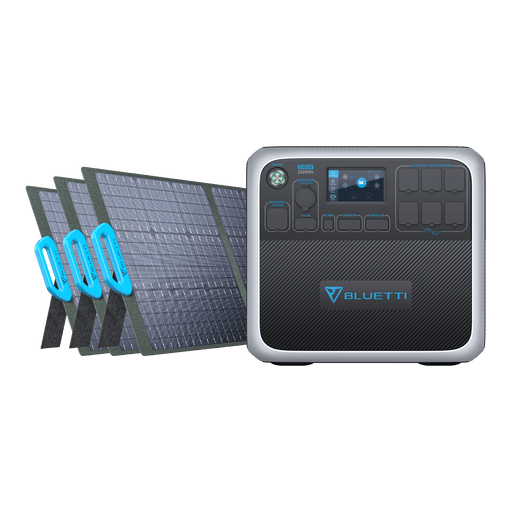 BLUETTI AC200P + 3*PV200 | Solar Generator Kit Bluetti AC200P Kits AC200P+3*PV200 | 2000W, 2000Wh, 600W Solar Kit Solar Generator Kit