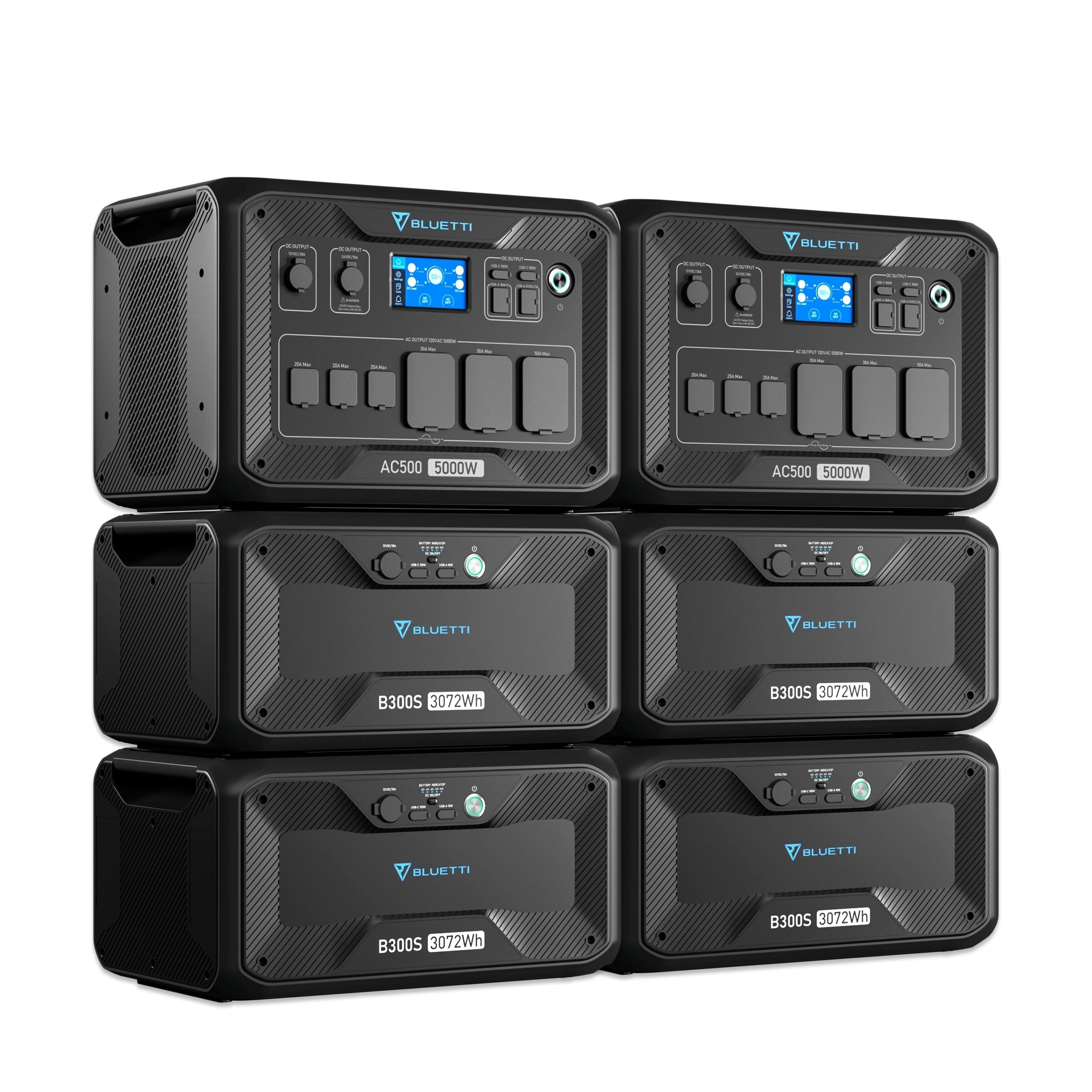 BLUETTI AC500 + B300S | Home Battery Backup Bluetti 2*AC500+4*B300S（Free P030A )