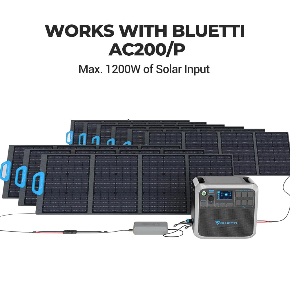 BLUETTI D050S + 3*PV200 + 1*B300 | Solar Generator Kit Bluetti D050S+3*PV200+1*B300 | 3072Wh Expansion Battery, 600W Solar,w/ D050S Enhancer Solar Generator Kit