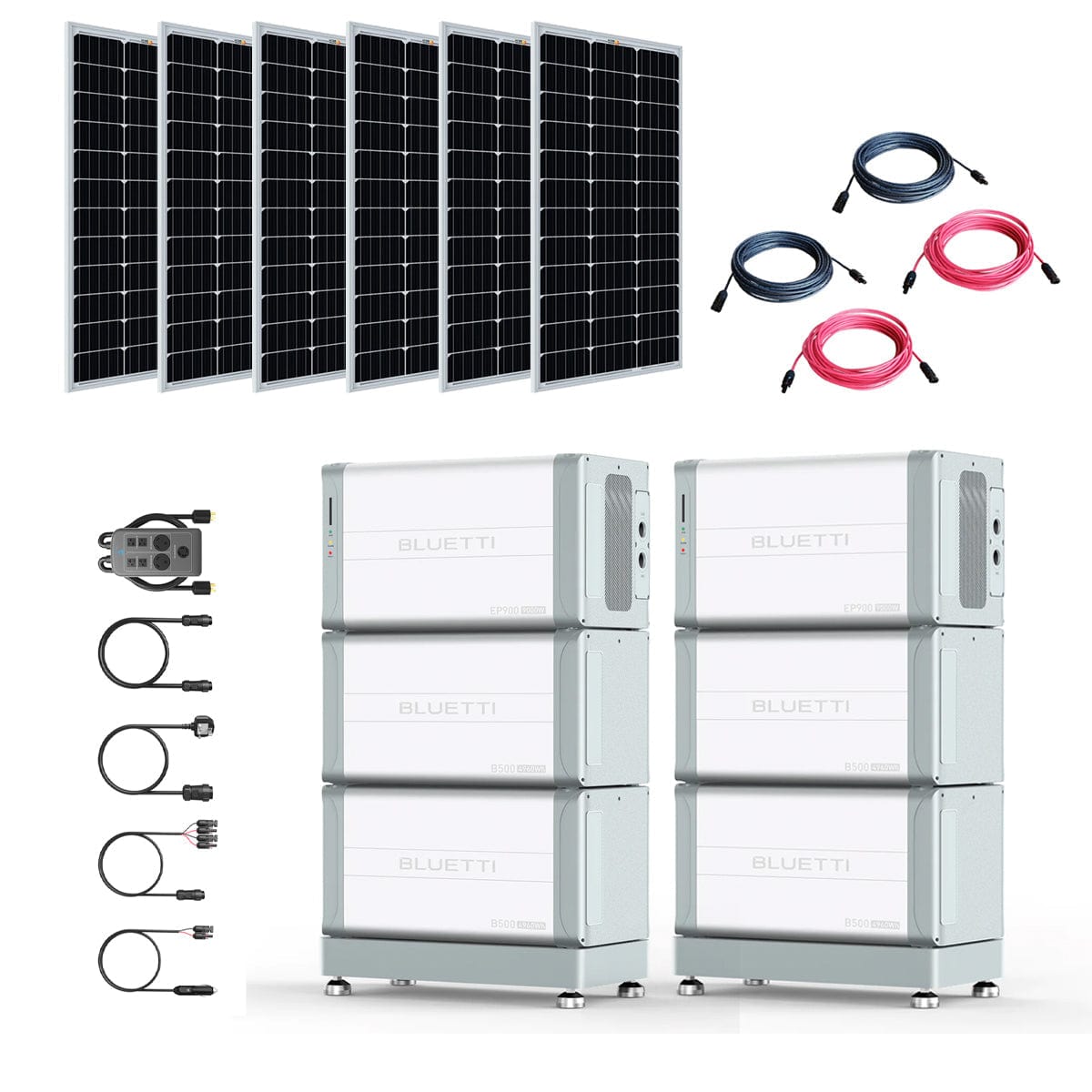BLUETTI EP900 18,000W 120V/240V Portable Power Station | 19.8kWh Battery Backup | 600W Solar Power Bluetti EP900 Kits EP900