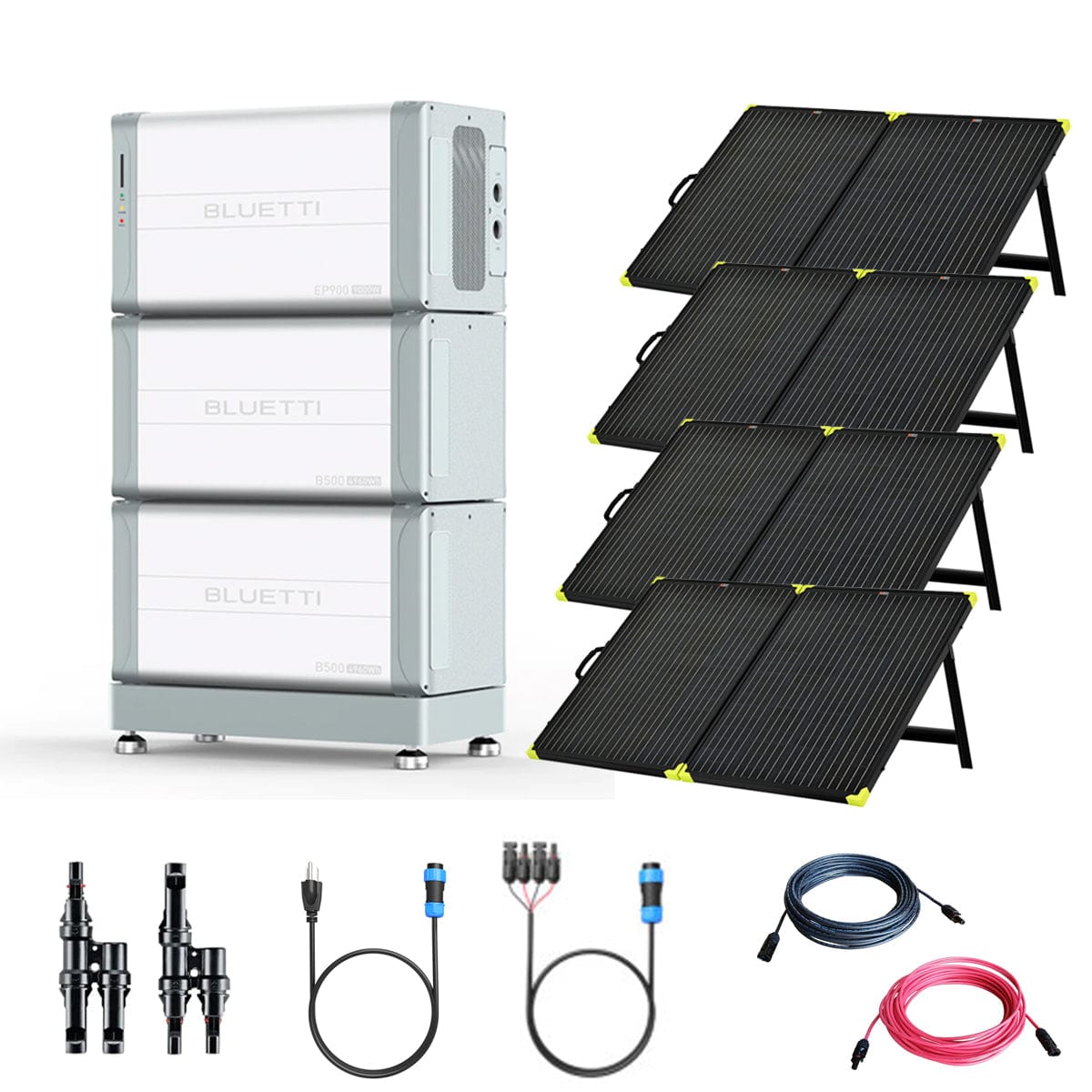 BLUETTI EP900 9,000W 120V/240V Portable Power Station | 10kWh Battery Backup | 4 x 200W Portable Solar Panels Bluetti EP900 Kits EP900