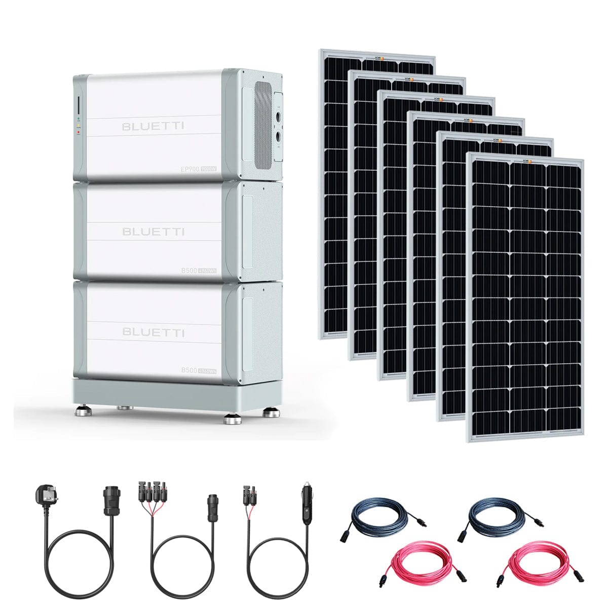 BLUETTI EP900 9,000W 120V/240V Portable Power Station | 10kWh Battery Backup | 600W Solar Power Bluetti EP900 Kits EP900