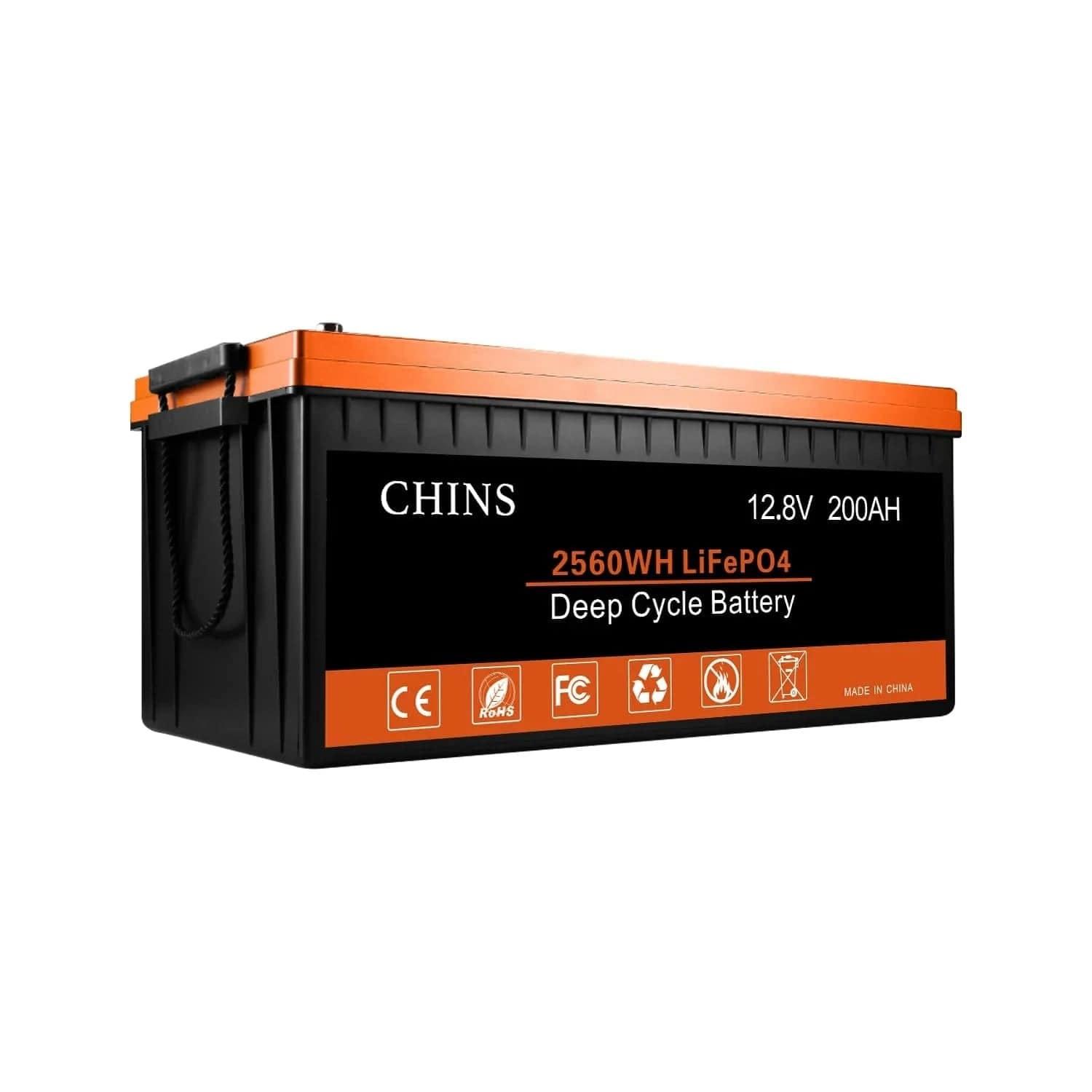 Chins 12.8V/200Ah LiFePO4 Deep Cycle Battery