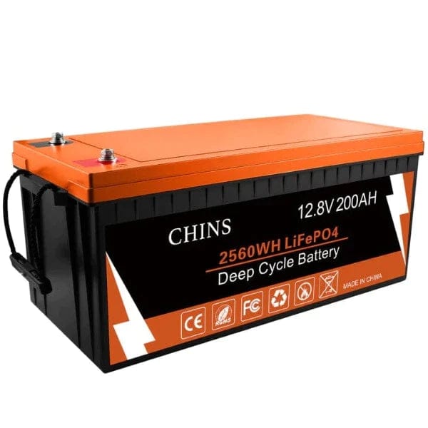 Chins Smart 12.8V/200Ah LiFePO4 Deep Cycle Battery Chins Chins Deep Cycle Batteries