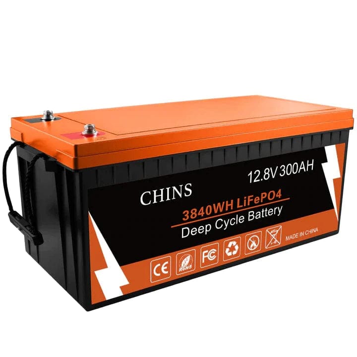 Chins Smart 12.8V/300Ah LiFePO4 Deep Cycle Battery Chins Chins Deep Cycle Batteries