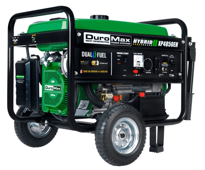 DuroMax XP4850EH 4850 watt Dual Fuel Hybrid generator w/ Electric Start | XP4850EH DuroMax