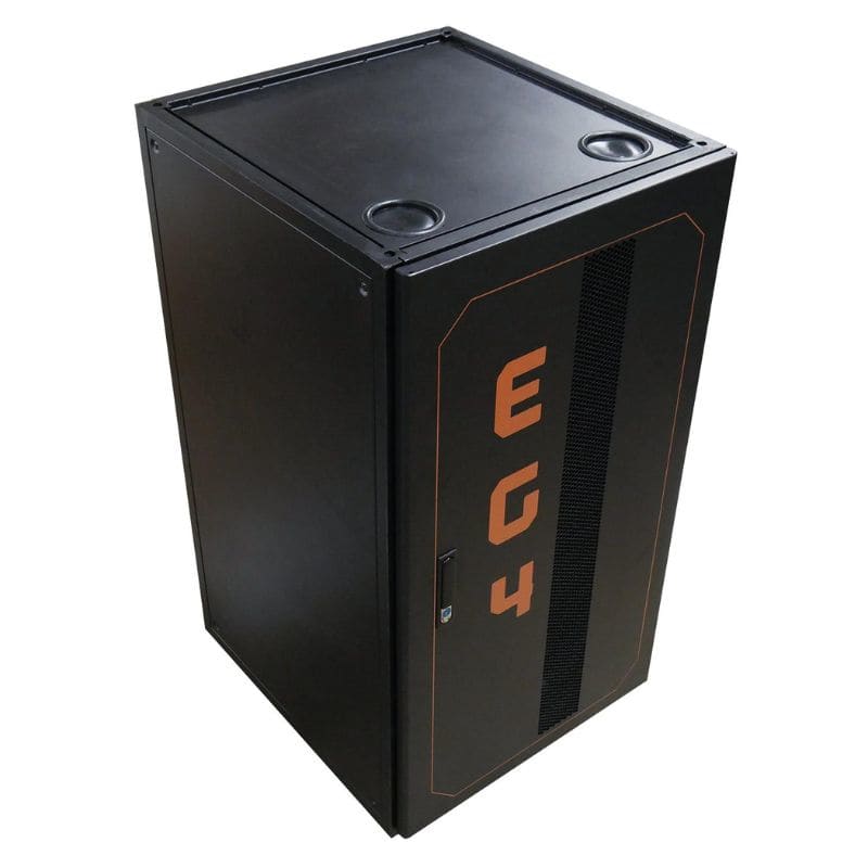 EG4 Enclosed Battery Rack | 6 Slot | Wheels + Heavy Duty Bus Bar Included (Pre-Assembled) EG4