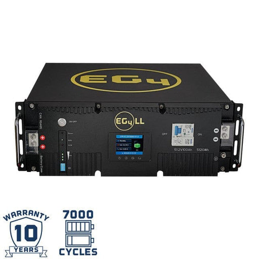 EG4-[LL] Lithium Server Rack Battery Kit (V2) | [30.72kWh] | UL1973 | Includes Pre-Assembled Enclosed Rack | With Door & Wheels EG4 Batteries