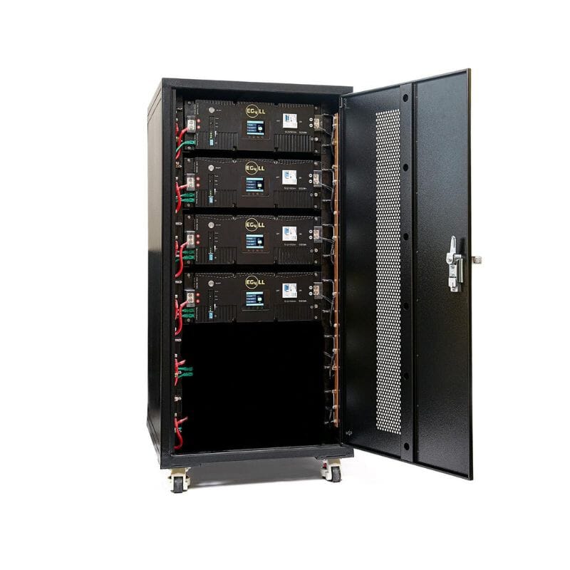 EG4®-LL-S 48V / 100AH Lithium Battery | 5.12kWh Server Rack Battery | 10-Year Warranty EG4 4 Batteries + 6 Slot Rack Batteries