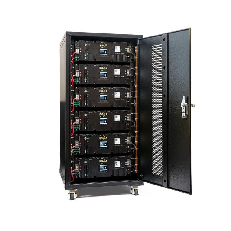 EG4®-LL-S 48V / 100AH Lithium Battery | 5.12kWh Server Rack Battery | 10-Year Warranty EG4 6 Batteries + 6 Slot Rack Batteries