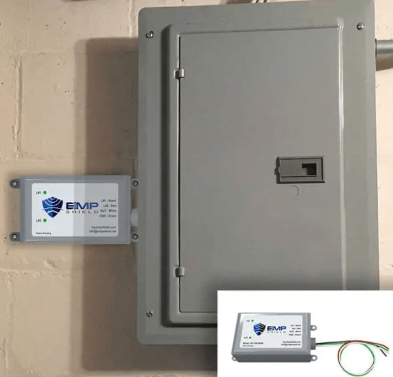 EMP Shield For [Home] EMP & Lightning Protection + CME Defense | 10-Year Warranty EMP Shield Breaker Box Extends From Wall