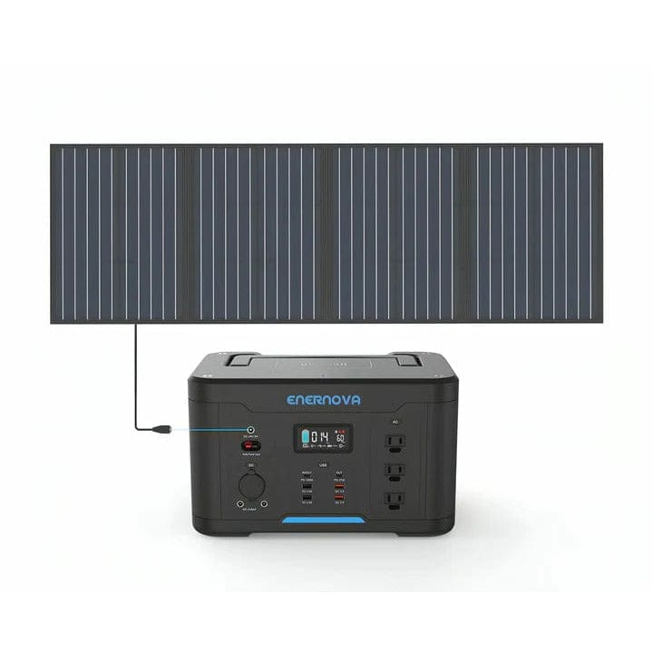 Enernova Smart PEPS1000 1000W + 1x SP18100 100W Solar Panel Solar Generator Kit Enernova Solar Generators