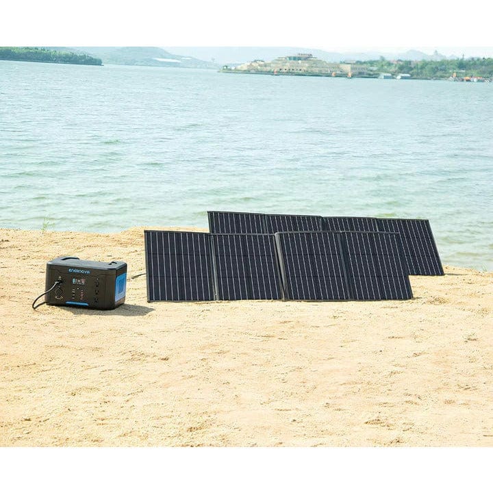 Enernova Smart PEPS1000 1000W + 2x SP18100 100W Solar Panel Solar Generator Kit Enernova Solar Generators