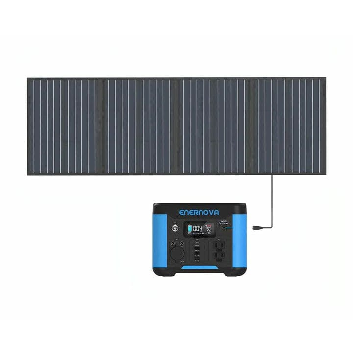 Enernova Smart PEPS300 300W + 1x SP18100 100W Solar Panel Solar Generator Kit Enernova Solar Generators