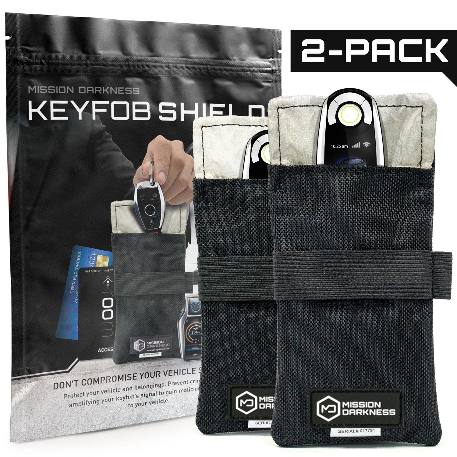 Faraday Bag for Keyfobs (2-Pack) MOS Equipment Faraday Bags