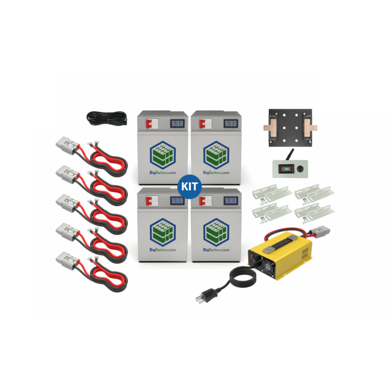 Golf Cart Battery Kit - 48V Lithium Battery Bank | EAGL [LiFePO4] - 120Ah / 6.14kWh | 10-Year Warranty BigBattery