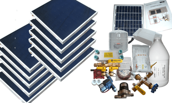 Heliatos Beach Freeze Protected Solar Water Heater Kit Heliatos Solar 10 Panels / Double Row - In Stock Solar Water Heater Kits