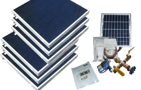 Heliatos Beach Solar Water Heater Kit Heliatos Solar 6 Panels / Double Row - In Stock Solar Water Heater Kits