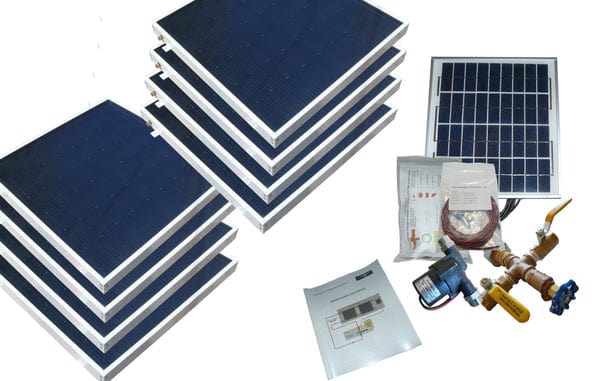 Heliatos Beach Solar Water Heater Kit Heliatos Solar 8 Panels / Double Row - In Stock Solar Water Heater Kits