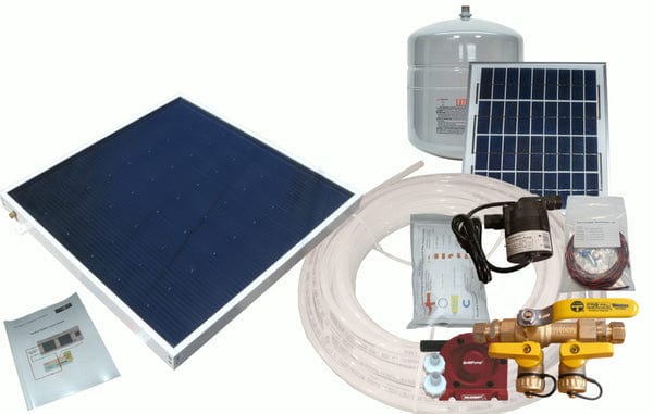 Heliatos Boat Freeze Protected Solar Water Heater Kit with Built-In Heat Exchanger Heliatos Solar 1 Panel - In Stock Solar Water Heater Kits