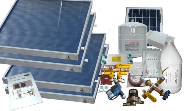 Heliatos Freeze Protected Solar Water Heater Kit Heliatos Solar 4 Panels / Double Row - In Stock Solar Water Heater Kits