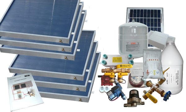 Heliatos Freeze Protected Solar Water Heater Kit Heliatos Solar 6 Panels / Double Row - In Stock Solar Water Heater Kits