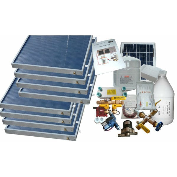 Heliatos Freeze Protected Solar Water Heater Kit Heliatos Solar 8 Panels / Double Row - In Stock Solar Water Heater Kits