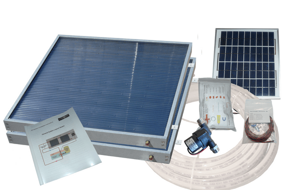 Heliatos RV Solar Water Heater Kit Heliatos Solar 2 Panels - In Stock Solar Water Heater Kits