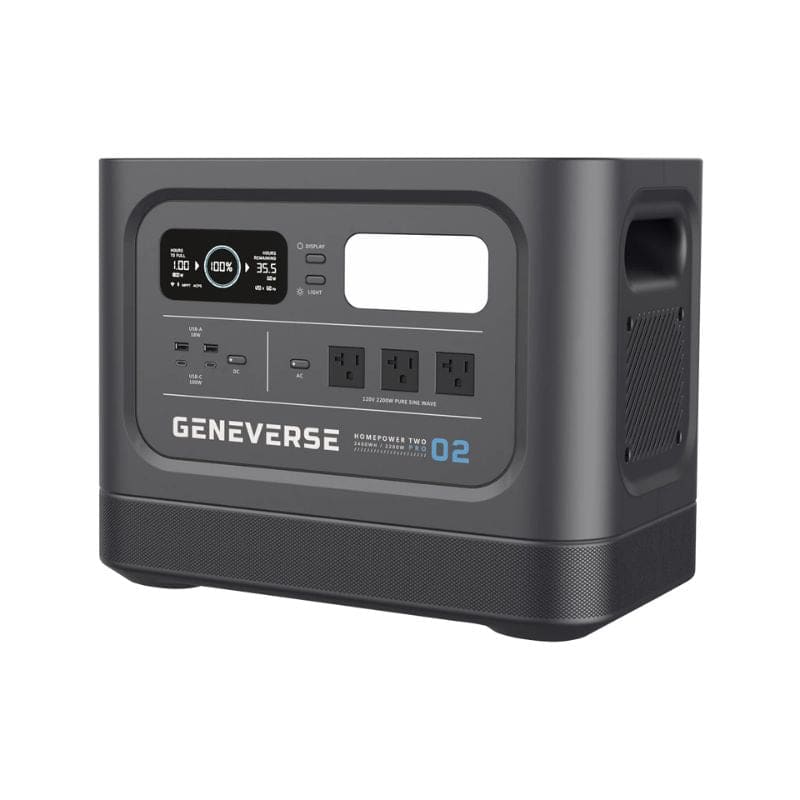 HomePower TWO PRO 2,419wH / 2,200W Portable Lithium Power Station | Geneverse Geneverse