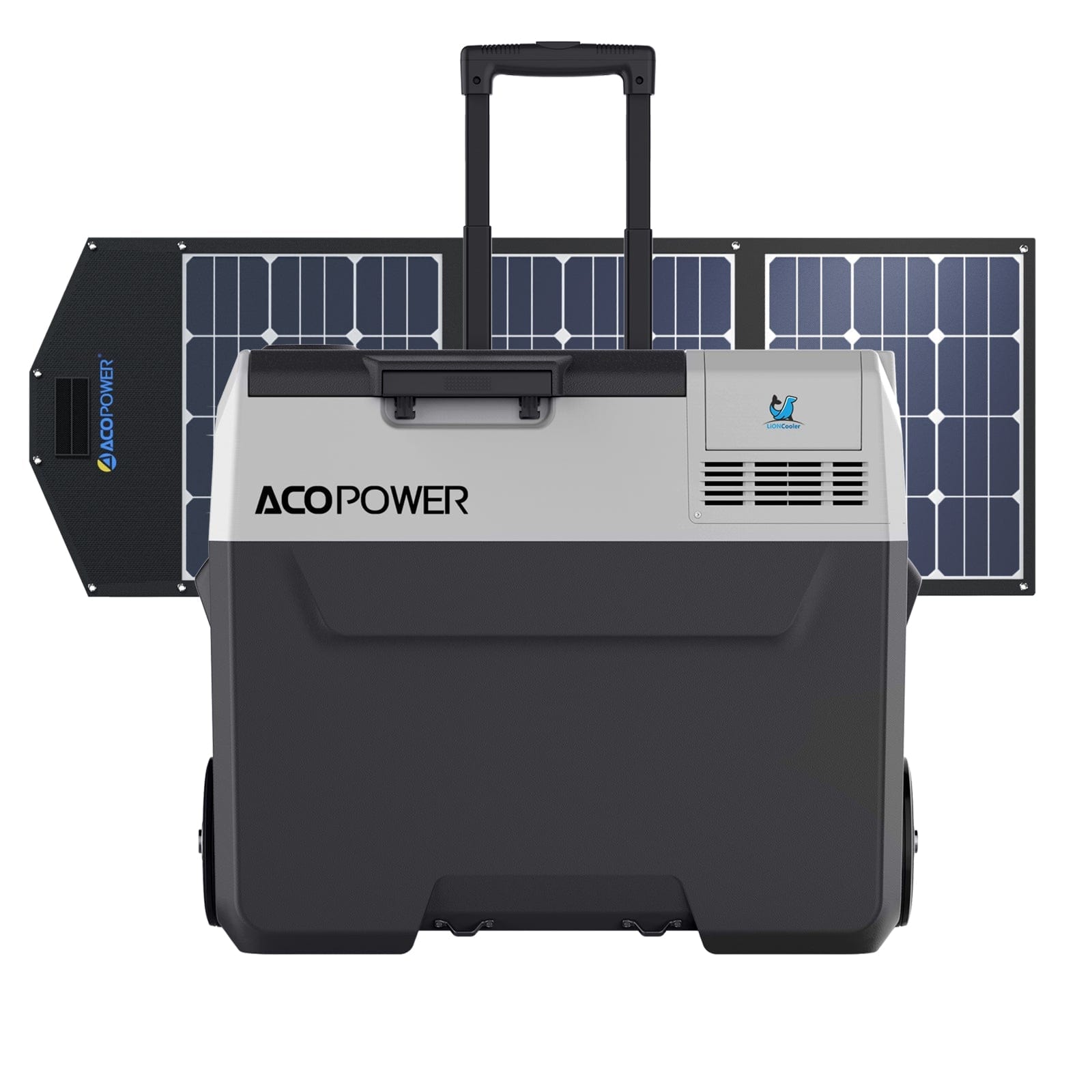 LiONCooler Pro Combo, PX40 Portable Solar Fridge Freezer (42 Quarts) and 90W Solar Panel AcoPower Fridges