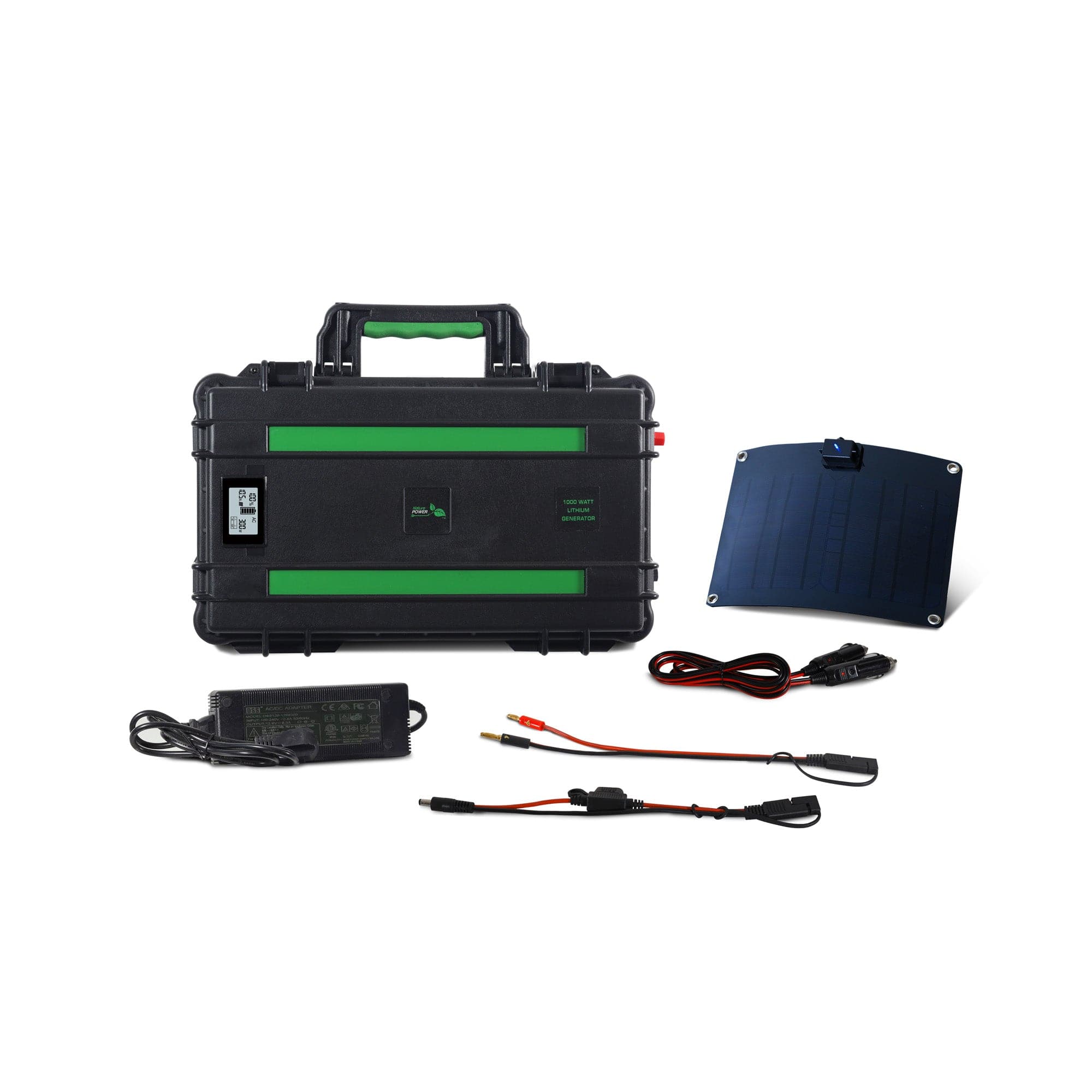 Nature Power 1000W Puresine + 10W Semi Flexible Solar Panel Solar Generator kit Nature Power In Stock Solar Generators