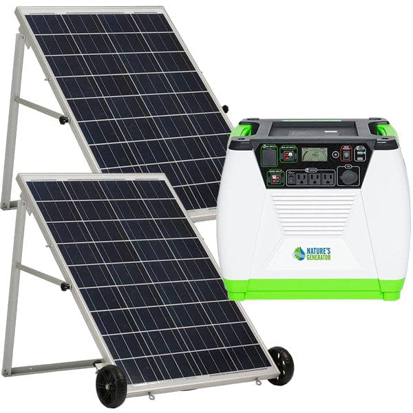 Nature's Generator 1x 100Ah Power Pod + 2x 100W Solar Panel Solar Generator Kit Nature's Generator In Stock Solar Generators