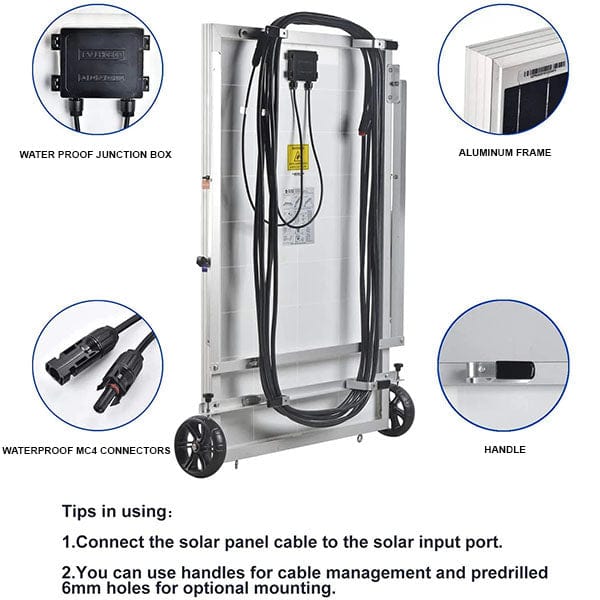 Nature's Generator 1x 100Ah Power Pod + 2x 100W Solar Panel Solar Generator Kit Nature's Generator In Stock Solar Generators