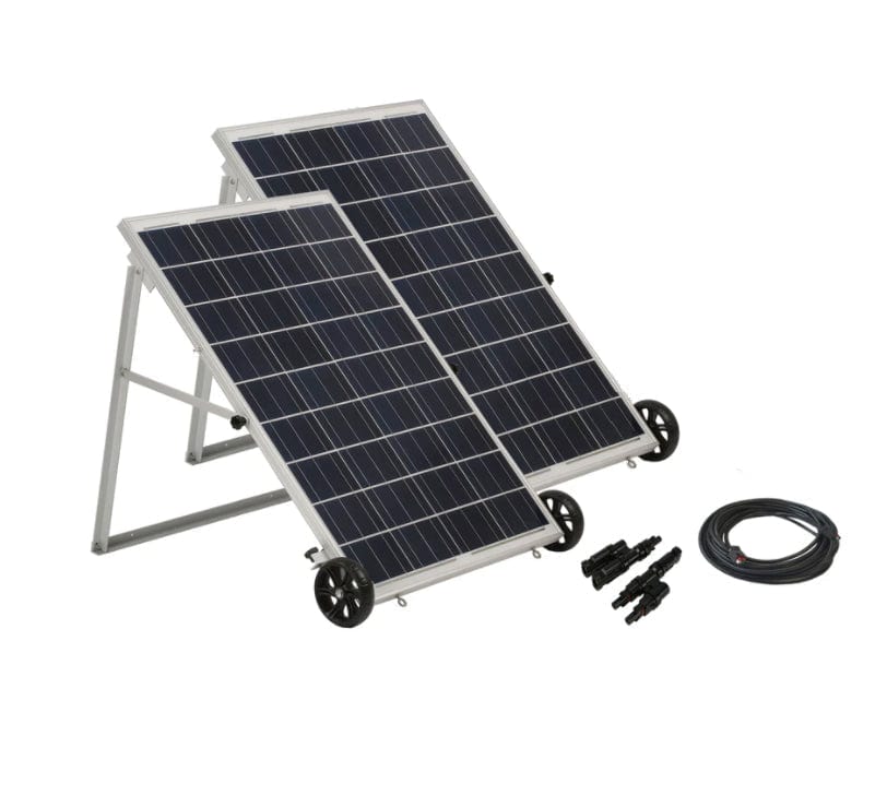 Nature's Generator 2x 100W Monocrystalline Portable Solar Panel Nature's Generator In Stock Portable Solar Panels