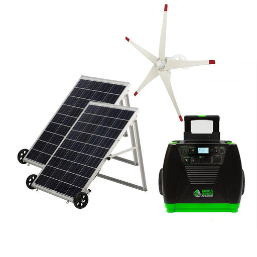 Nature's Generator Elite Gold WE System 3600W + 2x 100W Solar Panel + 1x Wind Turbine Solar Generator Kit Nature's Generator In Stock Solar Generators