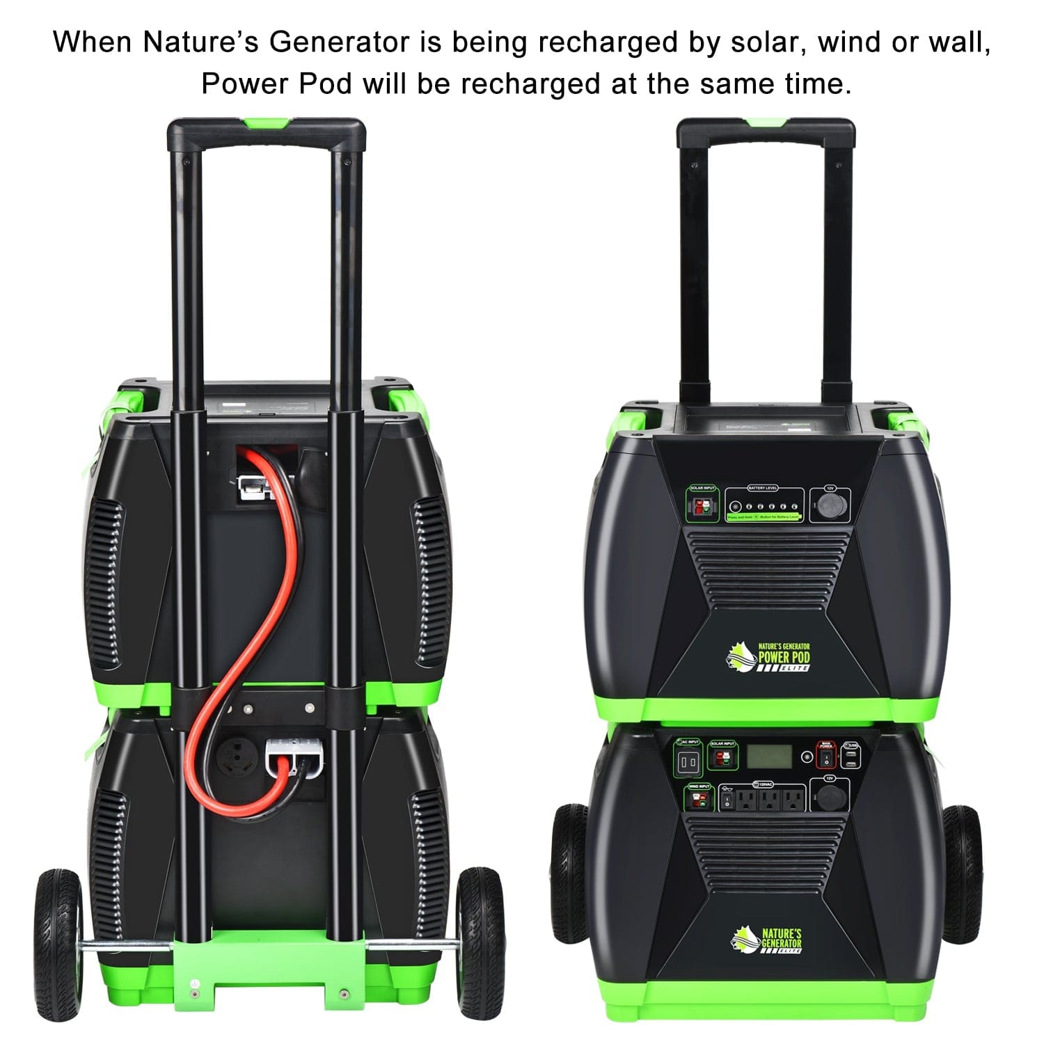 Nature's Generator Elite Max 4.8 3600W + 3x Elite Power Pod + 8x 100W Solar Panel + 1x Power Transfer Solar Generator Kit Nature's Generator Out Of Stock Solar Generators