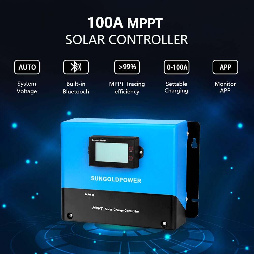 Off Grid Solar Kit 6000W 24VDC 120V/240V LiFePO4 10.24KWH Lithium Battery 6 X 370 Watt Solar Panels SGK-PRO62 SunGoldPower Off Grid Solar Kit