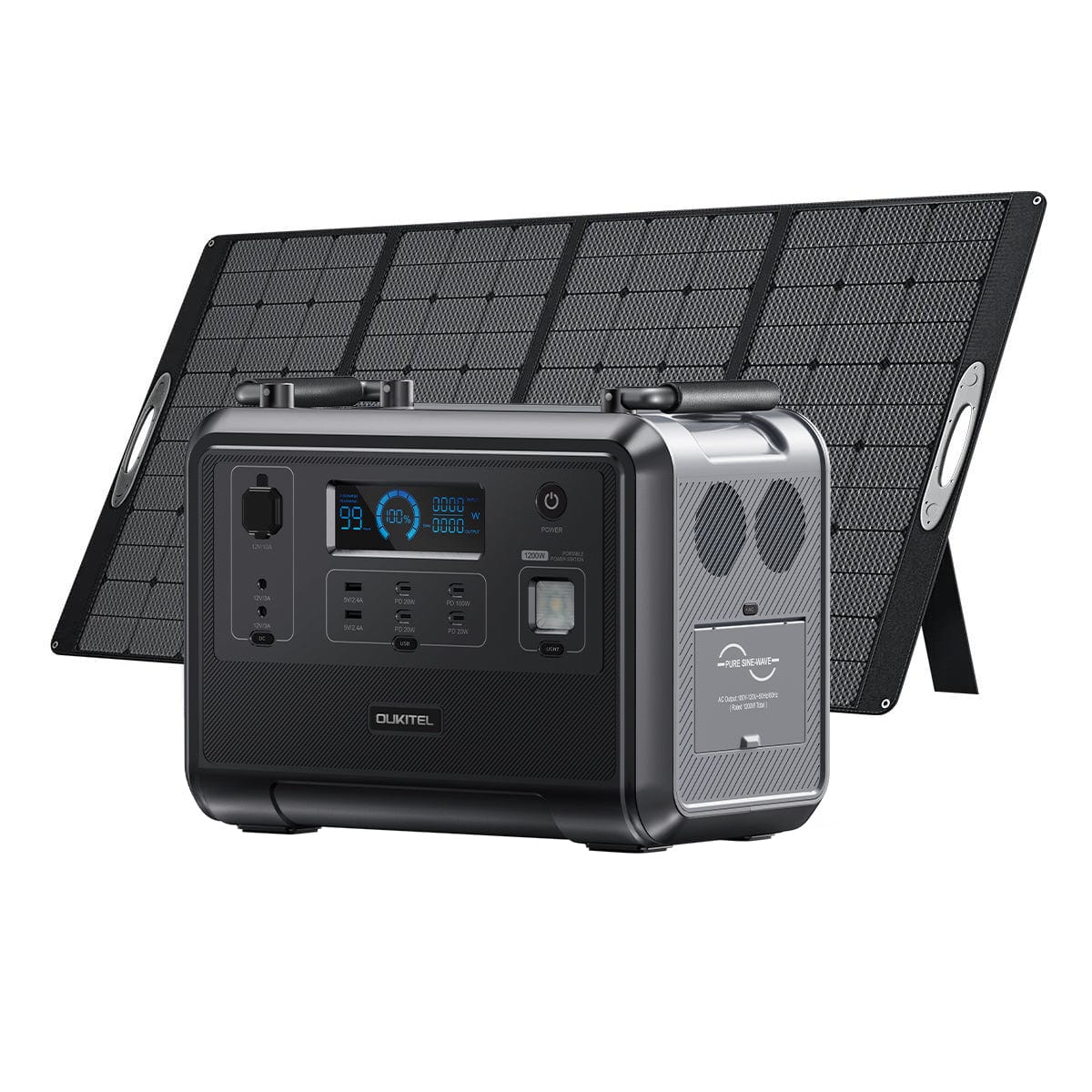 OUKITEL P1201 Solar Generator Oukitel P1201+400W 户外电动设备电源