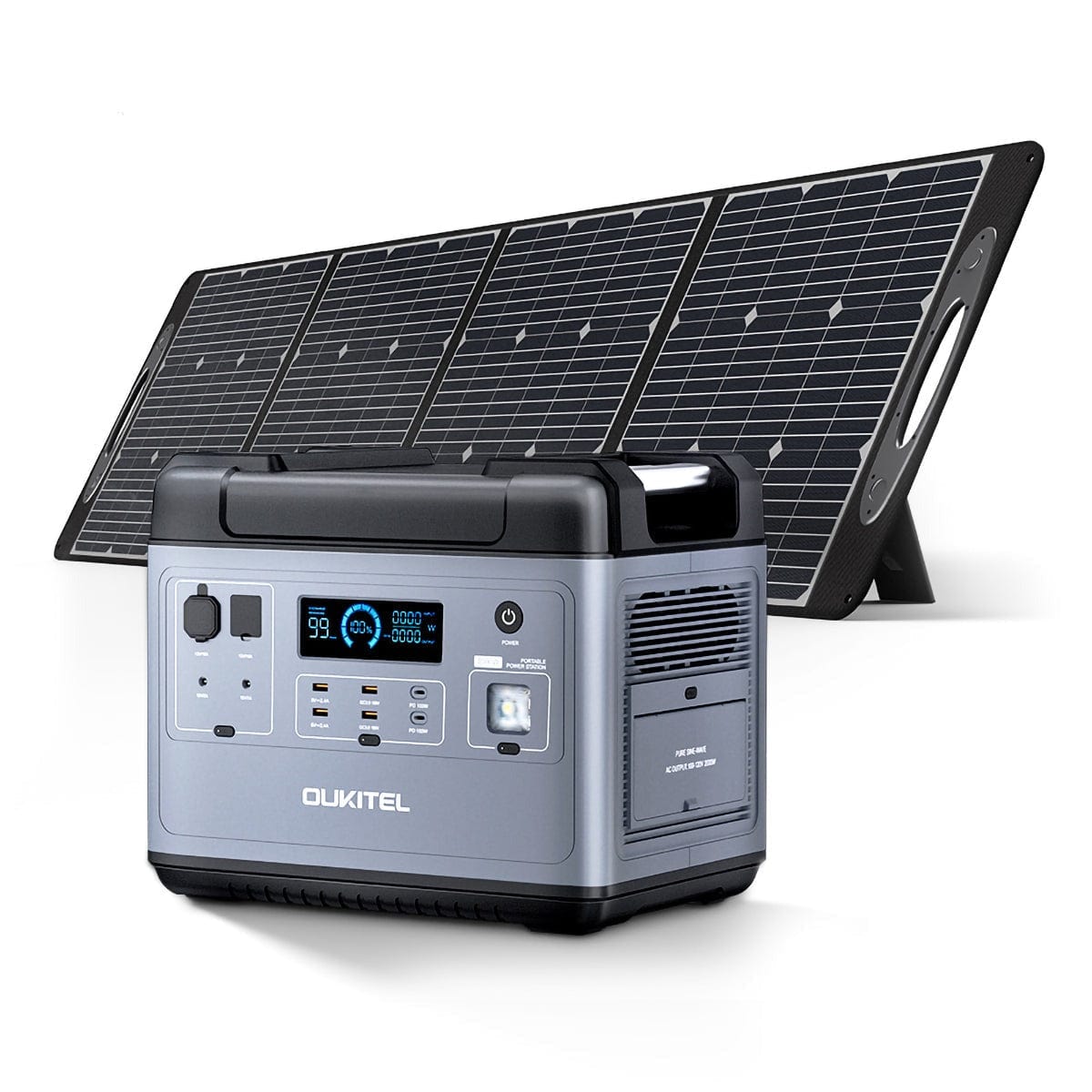 OUKITEL P2001 Solar Generator Oukitel P2001+200W Portable Solar Panel Protabel Power Station