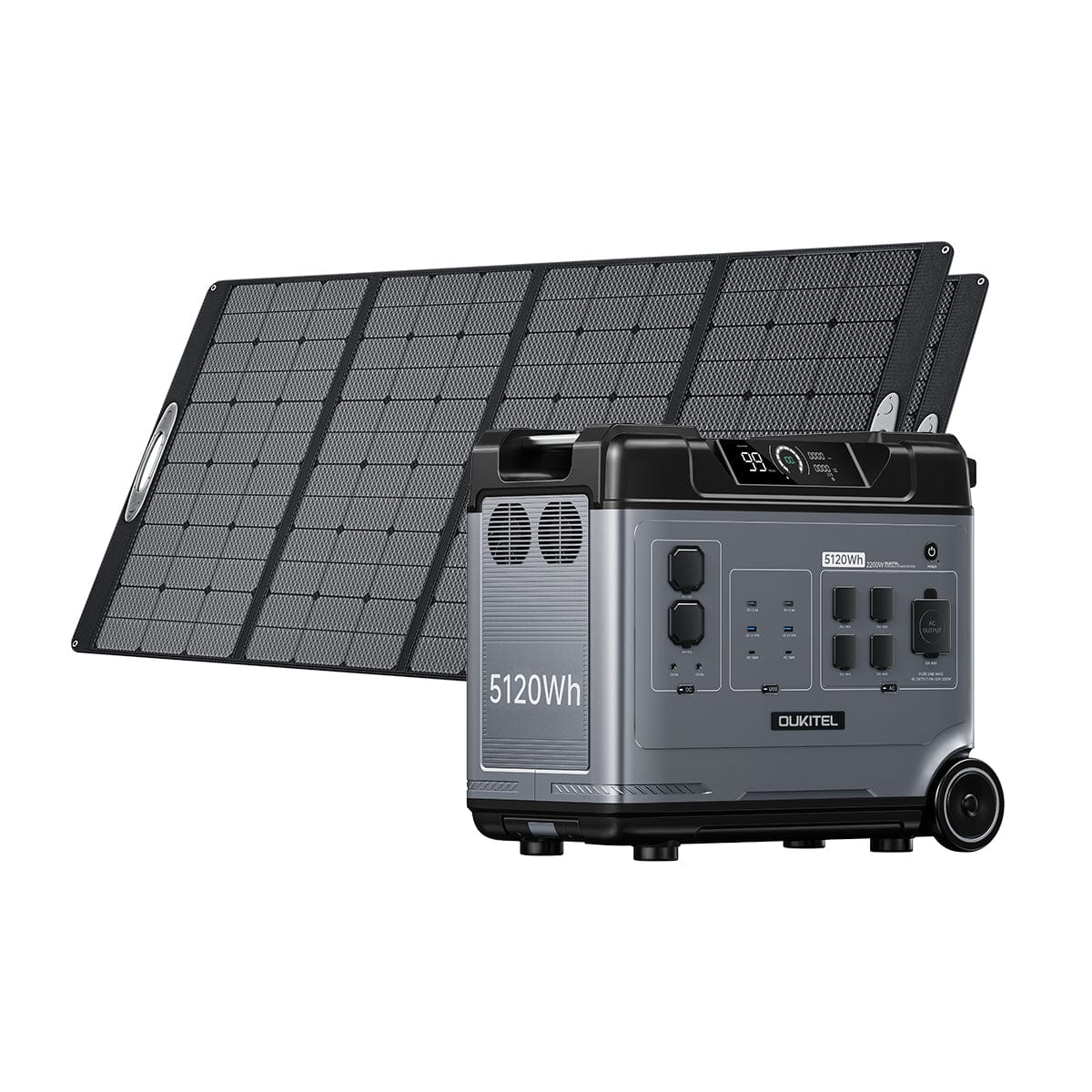 OUKITEL P5000 Solar Generator for Home with 400W Solar Panel Oukitel P5000+2*400W Portable Solar Panel Protabel Power Station