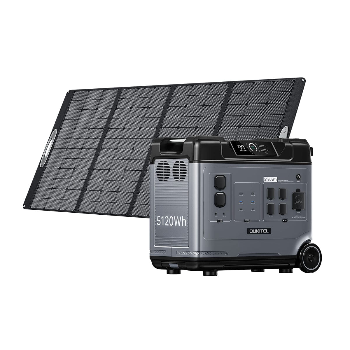 OUKITEL P5000 Solar Generator for Home with 400W Solar Panel Oukitel P5000+400W Portable Solar Panel Protabel Power Station